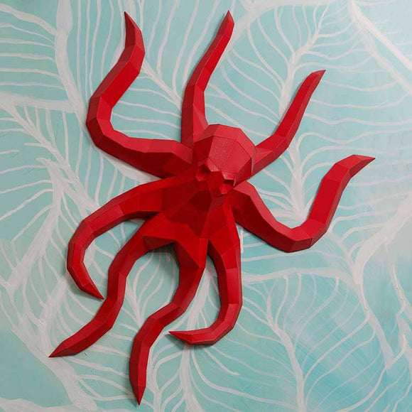 Octopus 3D PaperCraft Art Kit