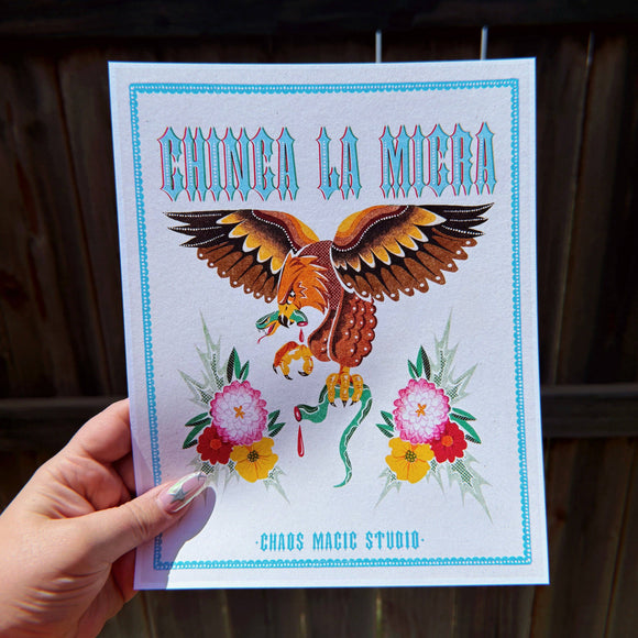 Chinga La Migra Art Print