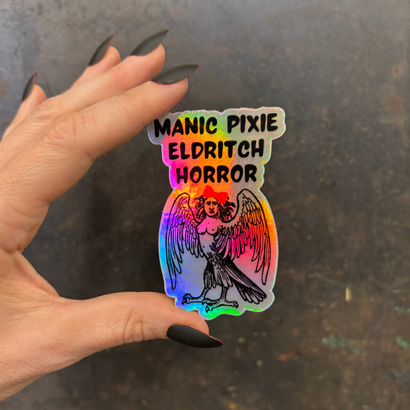Manic Pixie Eldritch Horror Sticker
