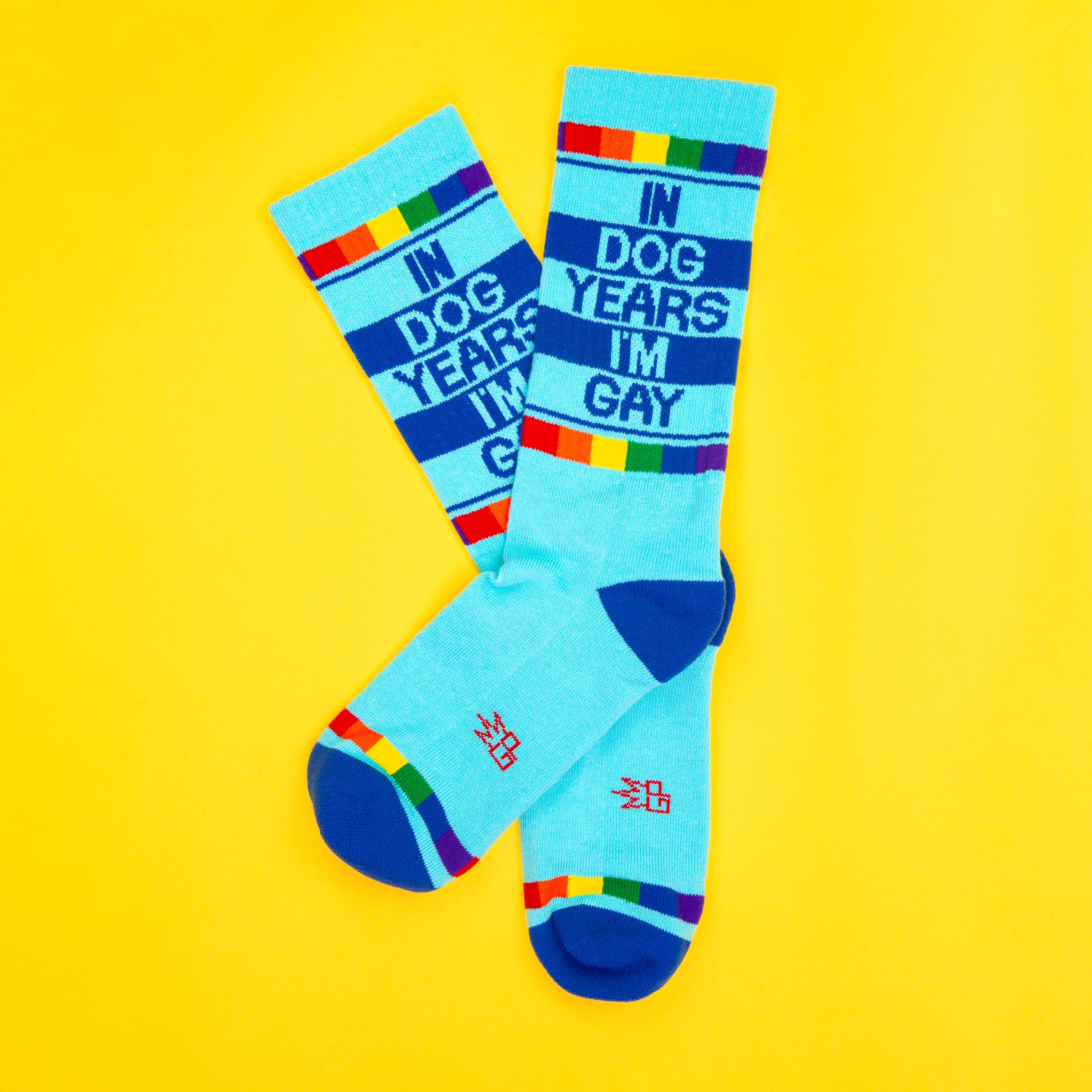 In Dog Years I'm Gay Gym Crew Socks - 0