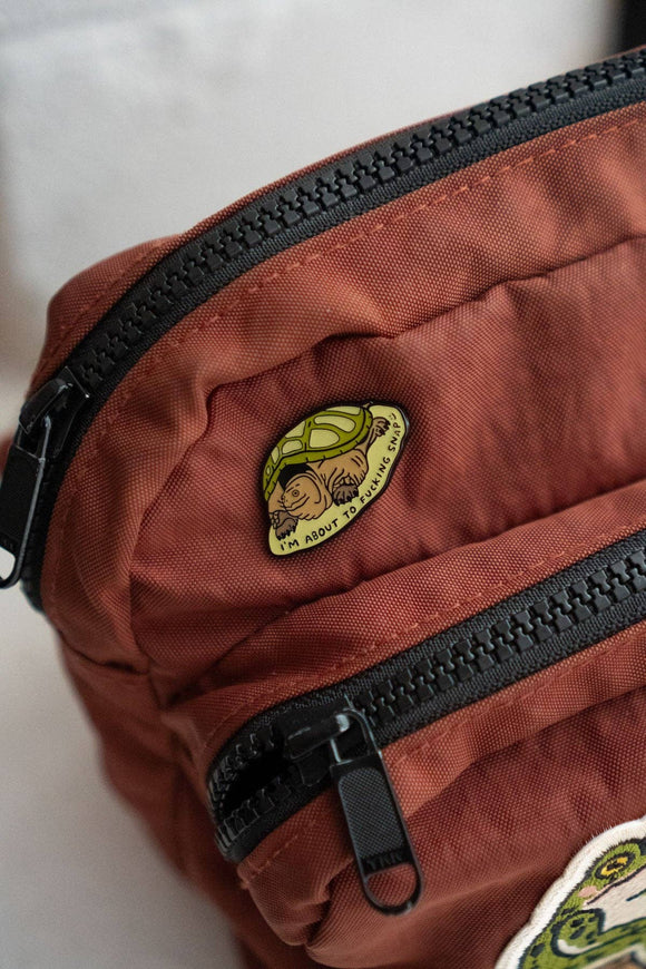 About to Snap Turtle Pin
