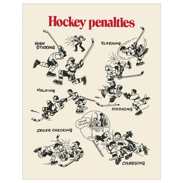 Hockey Penalties Illustrated Magnet