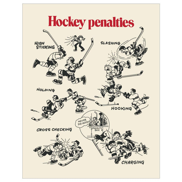 Hockey Penalties Illustrated Magnet