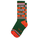 Home Is Where The Weed Is Gym Crew Socks-1