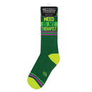 Weed Is My Therapist Gym Crew Socks-3