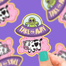 Take Me Away Alien Sticker-1
