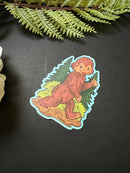 Retro Bigfoot Sticker-2