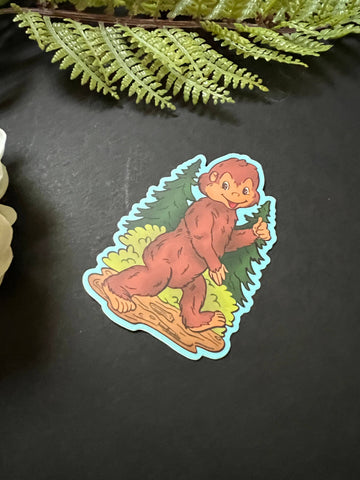 Retro Bigfoot Sticker - 0