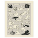 Cats Relaxing Magnet-1