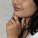 Fern Bronze Adjustable Ring-2