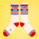 Horny For Books Gym Crew Socks-5