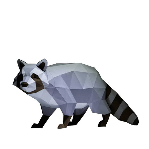 Raccoon 3D PaperCraft Art Kit