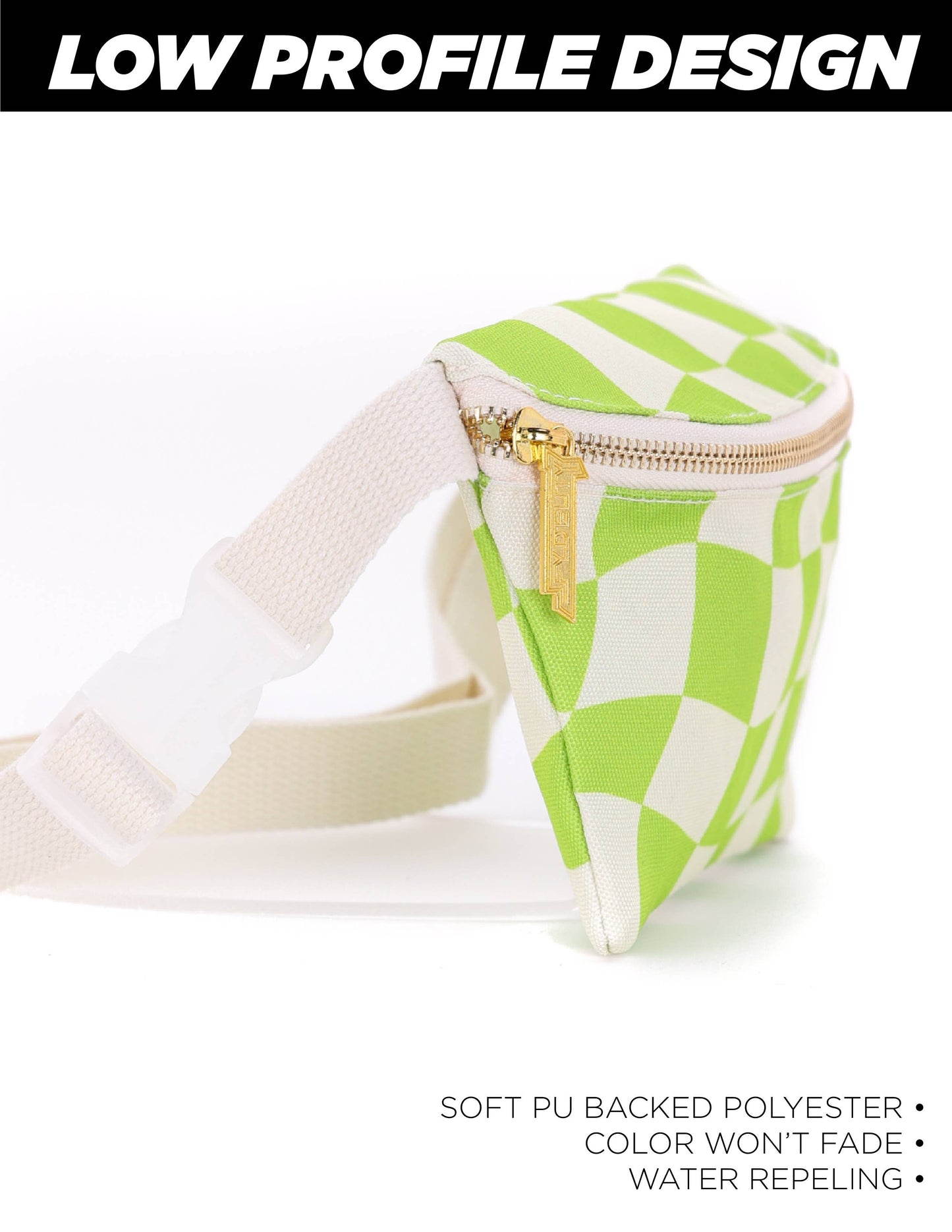 Groovy Green Slim Fanny Pack