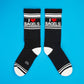 I Love Bagels Gym Crew Socks