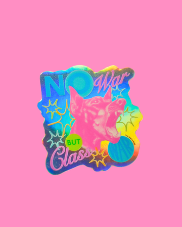 No War But Class War Sticker