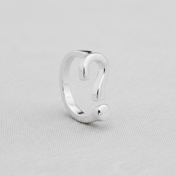 Question Mark Adjustable Ring