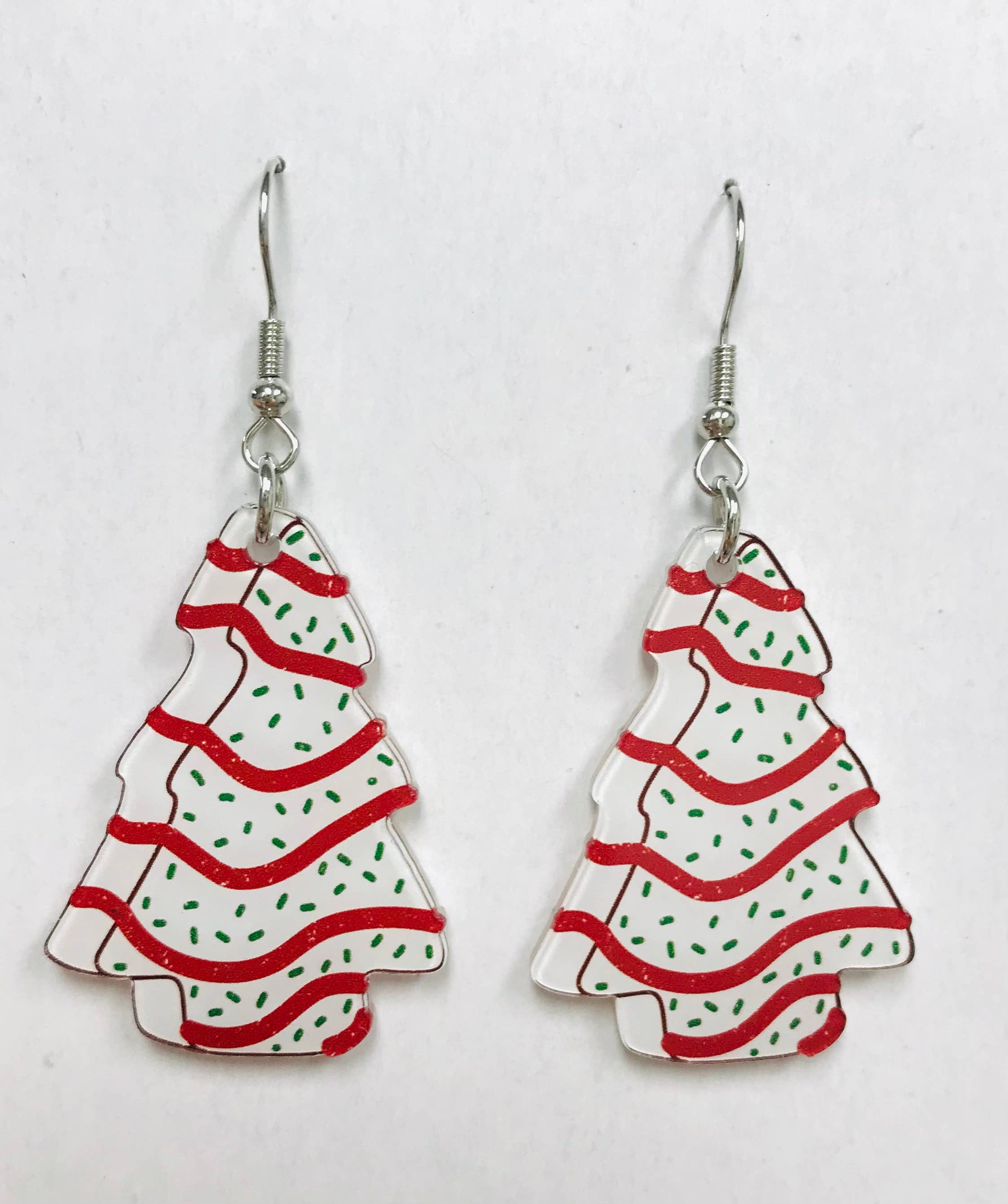 Christmas Tree Cake Earrings