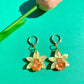 Mini Daffodils Huggie Earrings