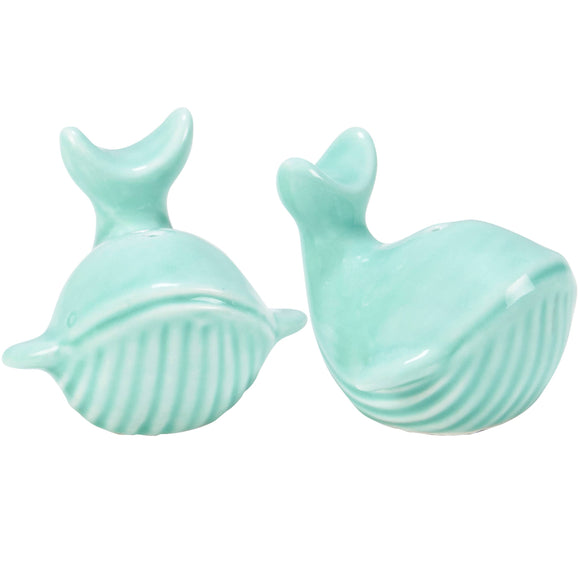 Whales Salt + Pepper Shaker Set