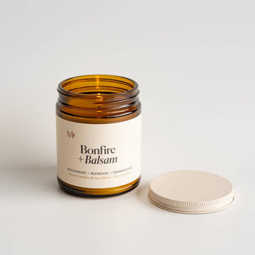 Bonfire + Balsam Beeswax Candle