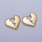 Broken Heart Huggie Earrings