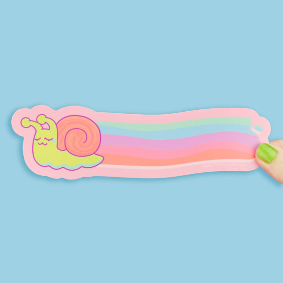 Rainbow Snail Long Sticker