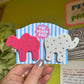 Animal Cracker Hair Clip Set