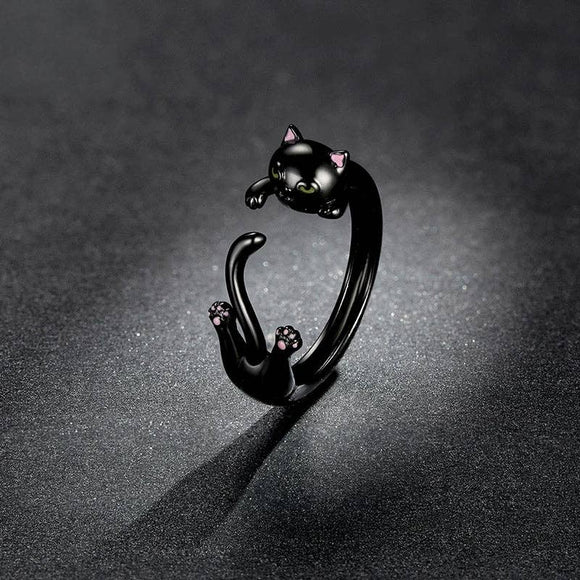 Cat Stacking Wrap Ring