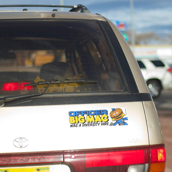 Officer Diversity Hire Bumper Sticker