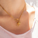 Paperclip Carabiner Necklace-10