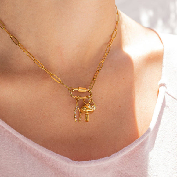 Paperclip Carabiner Necklace