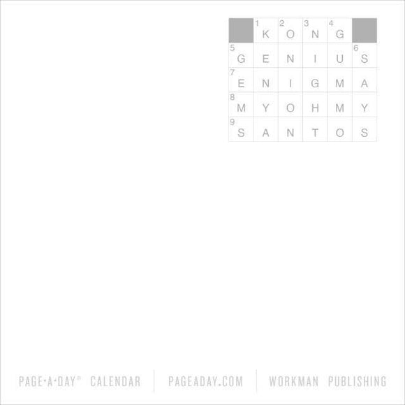 The New York Times Mini Crossword Page-A-Day Calendar 2027