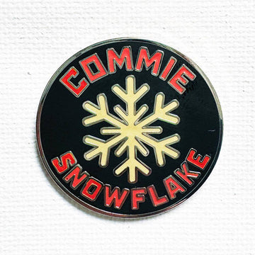 Commie Snowflake Pin