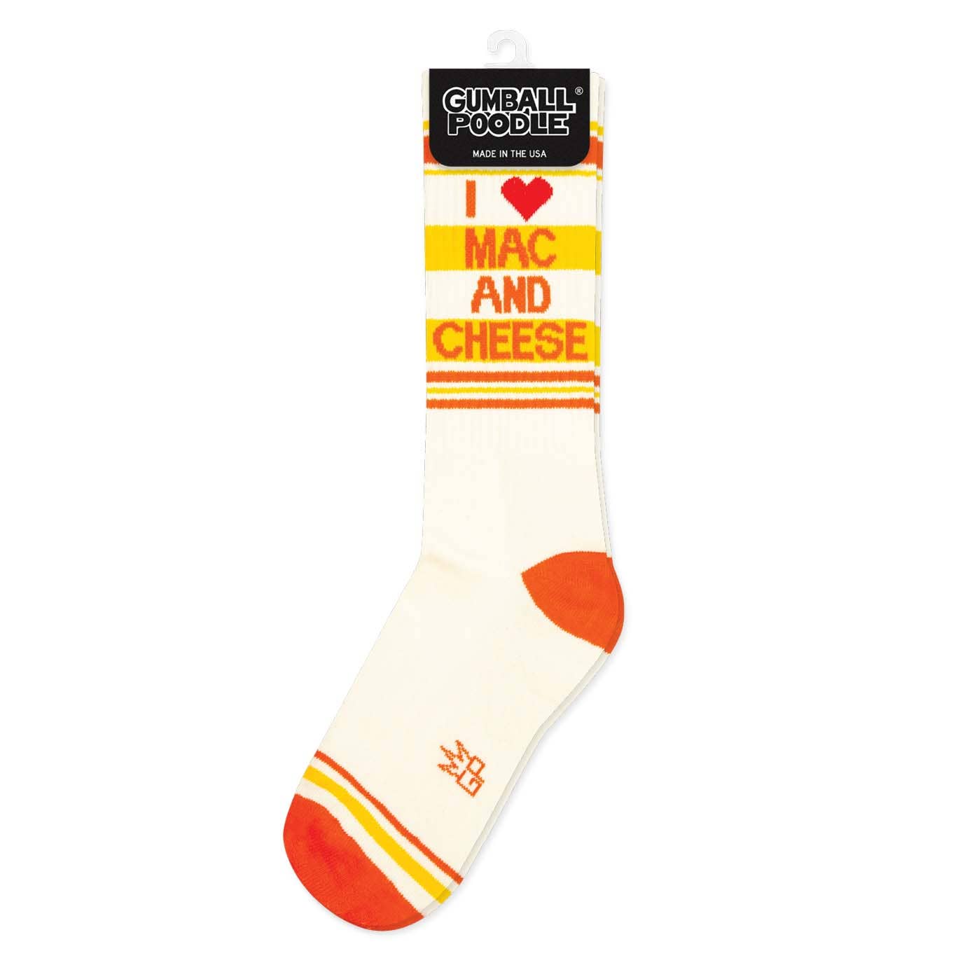 I <3 Mac N Cheese Gym Crew Socks