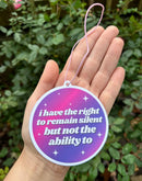 Right To Remain Silent Air Freshener-2