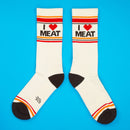 I <3 Meat Gym Crew Socks-5