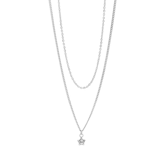 Layered Star Charm Necklace