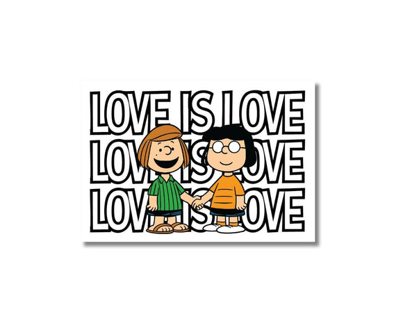 Love is Love Cartoon Sticker