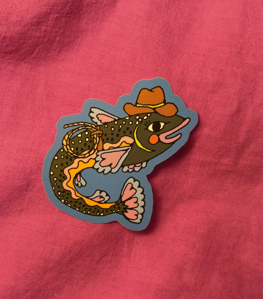 Silly Trout Sticker