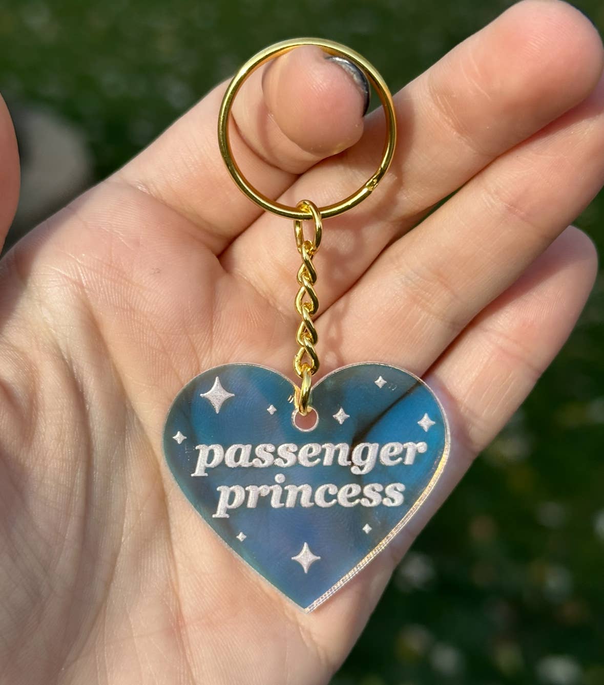 Passenger Princess Iridescent Acrylic Keychain