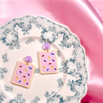 Pastel Sprinkle Tart Earrings