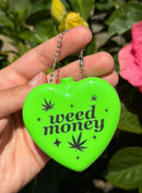Weed Money Rubber Heart Coin Purse-1
