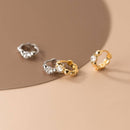 Jewel Huggie Hoop Earrings-1