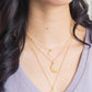 Opal Moon 14K Gold Plated Necklace