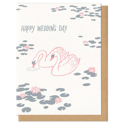 Swans Wedding Greeting Card