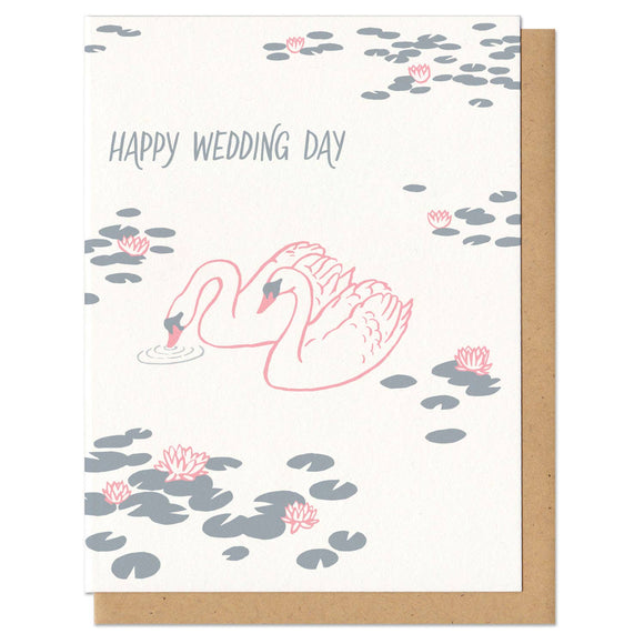 Swans Wedding Greeting Card
