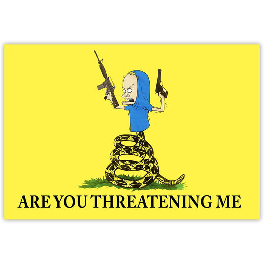 Beavis Are You Threatening Me Sticker