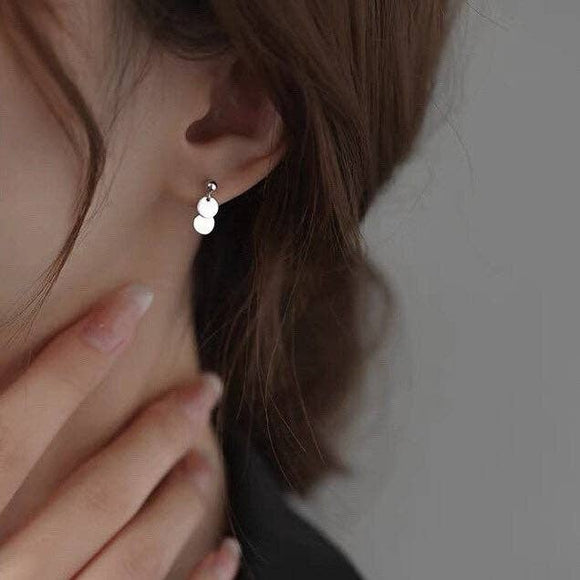 Double Circle Charm Earrings