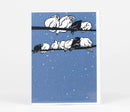 Chickens Roosting Greeting Card-3