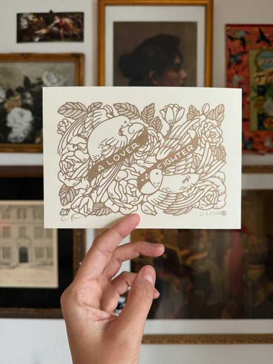A Lover + Fighter Mini Print